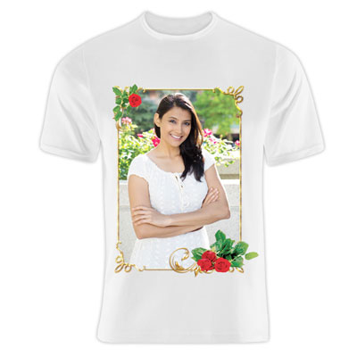 "Personalised White T-shirt  - code 16B - Click here to View more details about this Product
